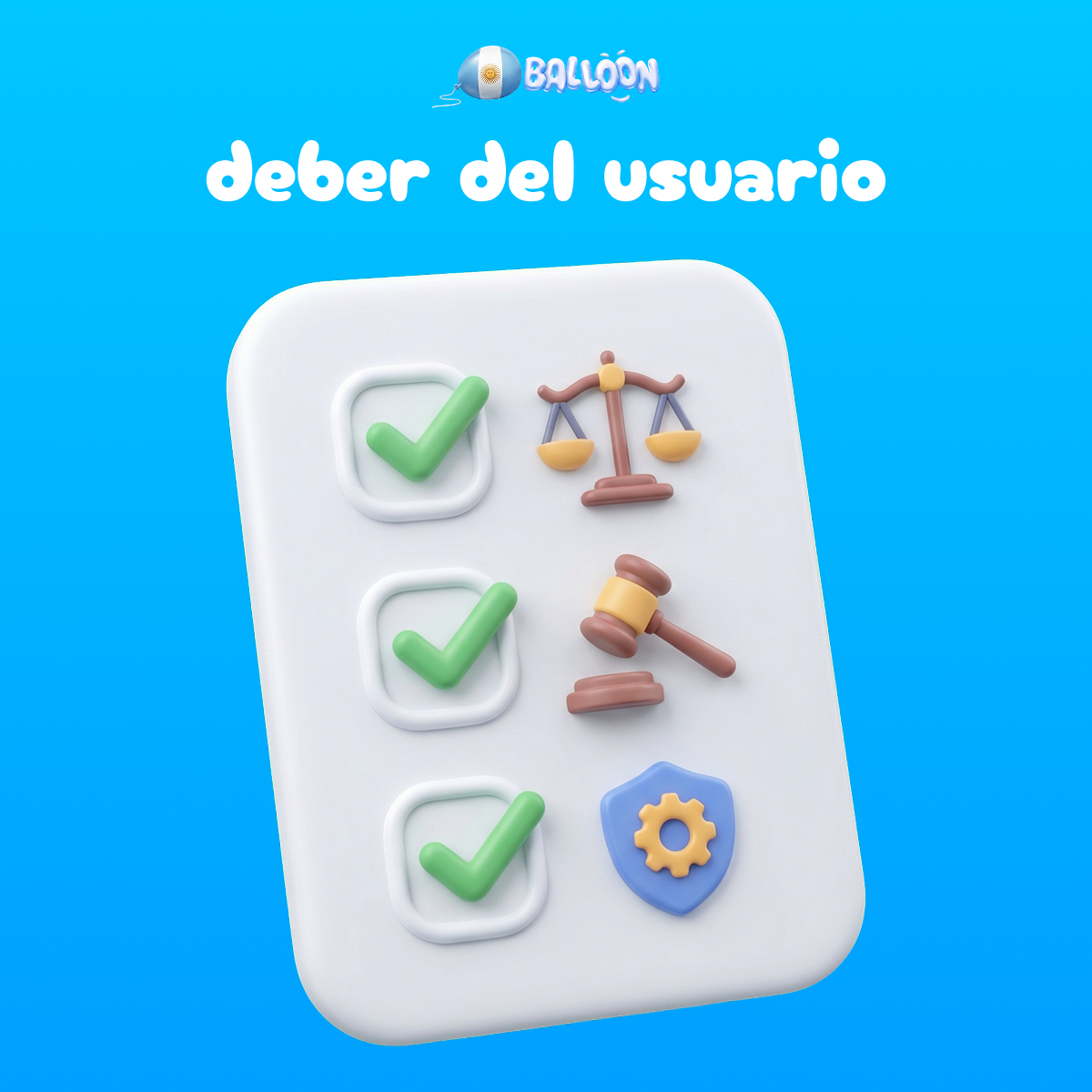 Responsabilidad legal del usuario en Balloon