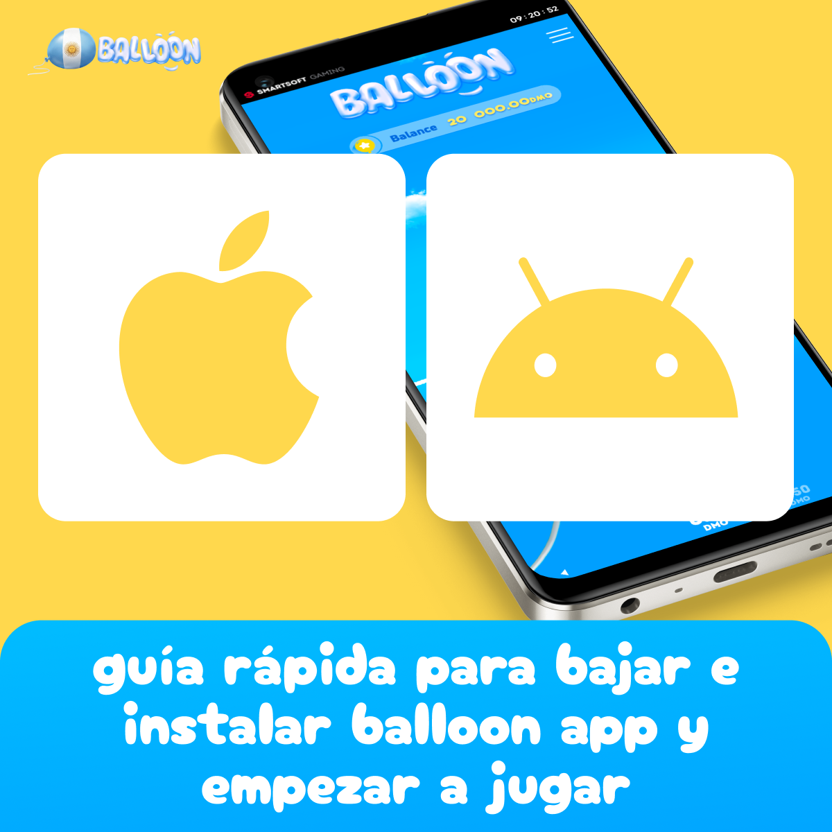 Descarga e instalación de Balloon App