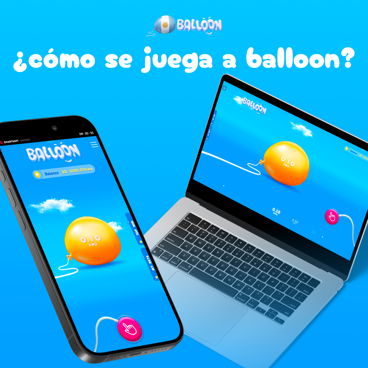 Paso a paso para jugar Balloon
